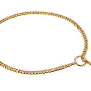 Slip Curve Show Chain Collar for Dogs, size 10 in x 1.4 mm