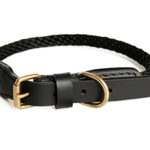 Rope Leather Collar Buckle for Dogs, size 20 in
