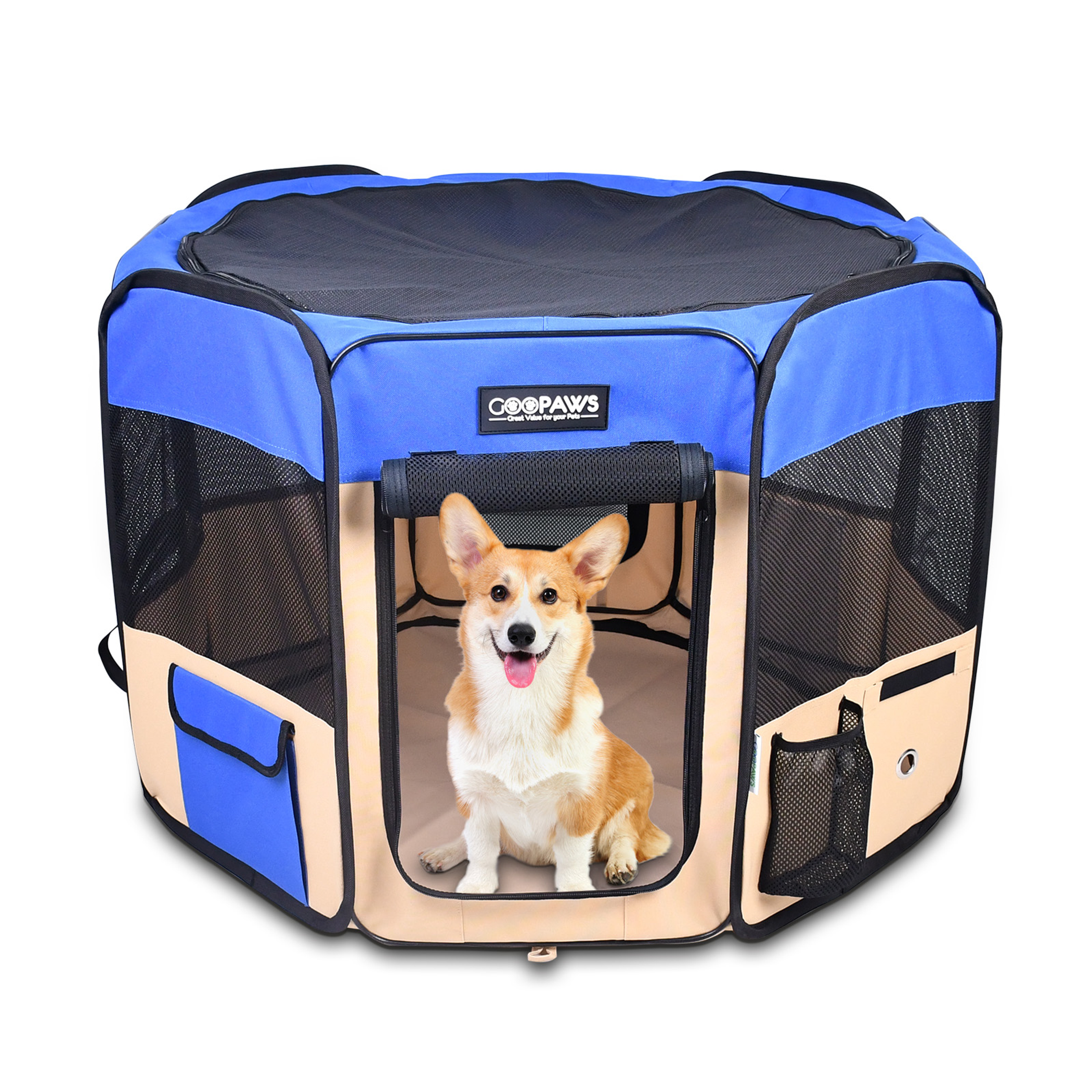 JESPET Portable Soft Dog Playpen, 45"