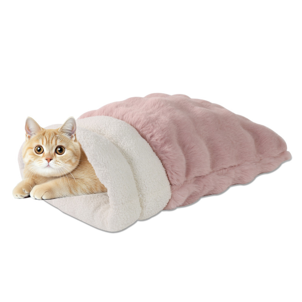 GOOPAWS 4 1 Self Warming Cat Sack Bed Cave