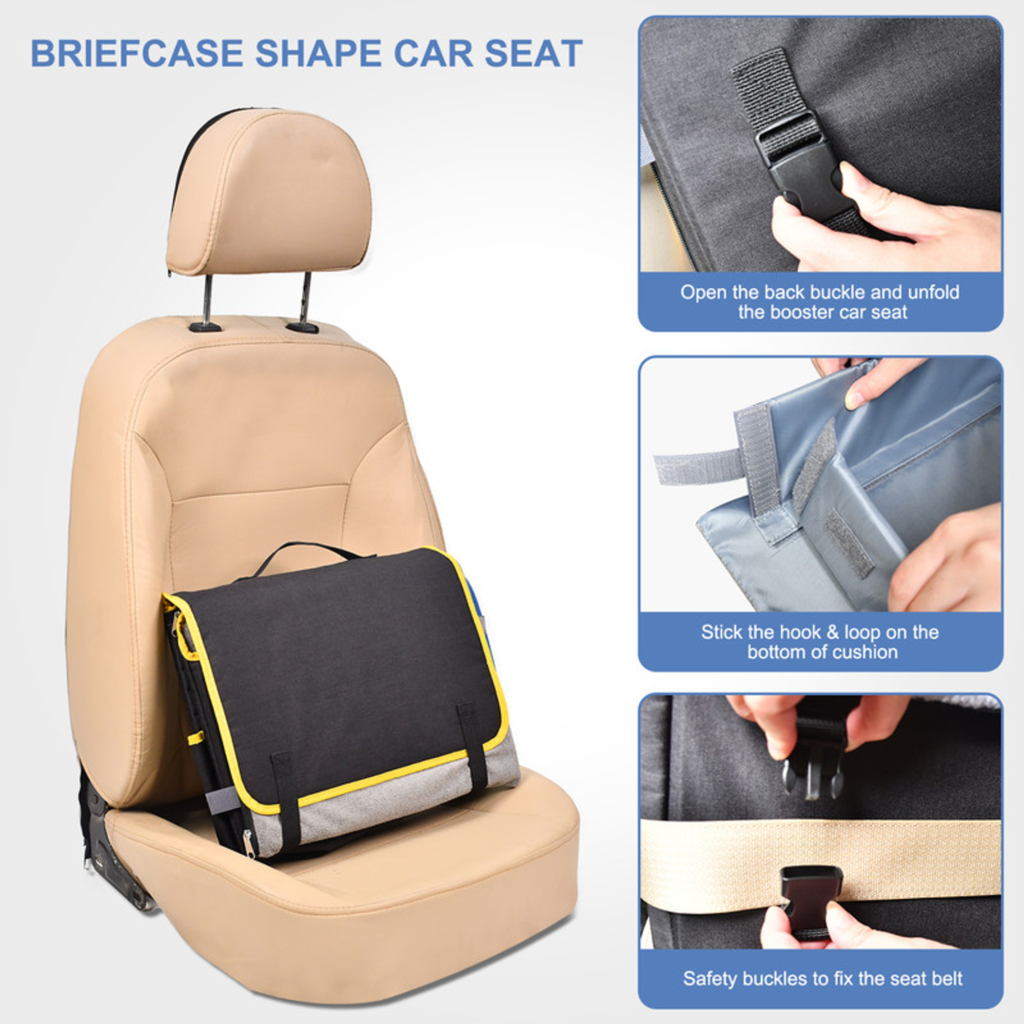 GOOPAWS Briefcase Shape Dog Booster Car Seat