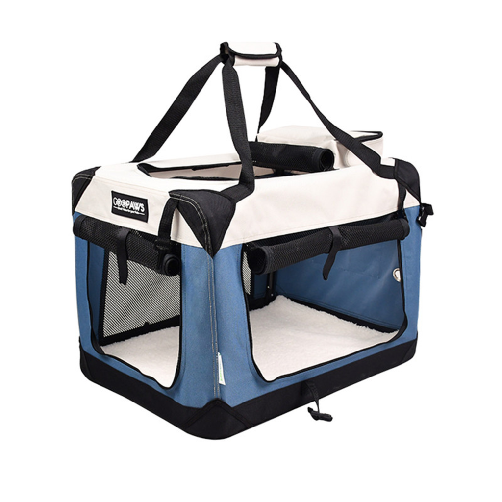 GOOPAWS 3-Door Collapsible Soft-Sided Dog & Cat Crate
