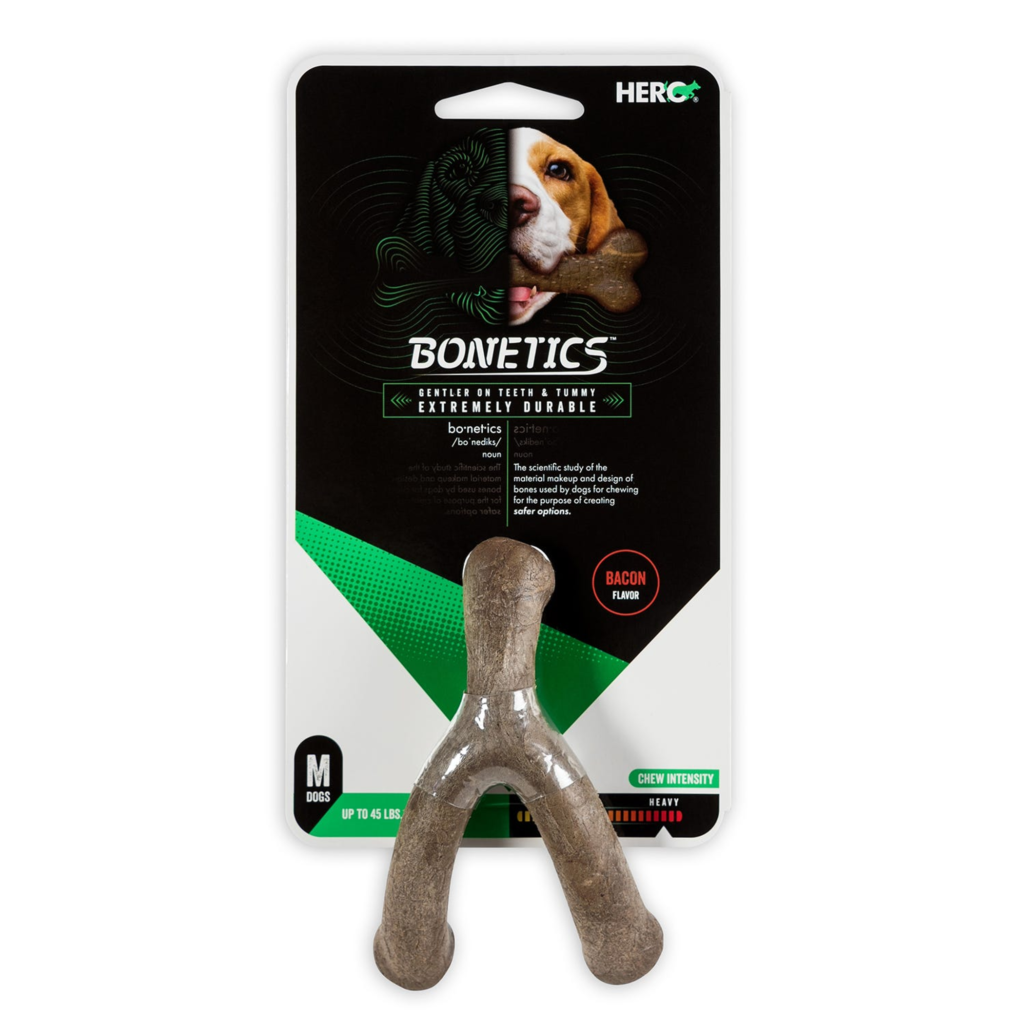 Hero Bonetics Wishbone Bacon for Dogs, size M