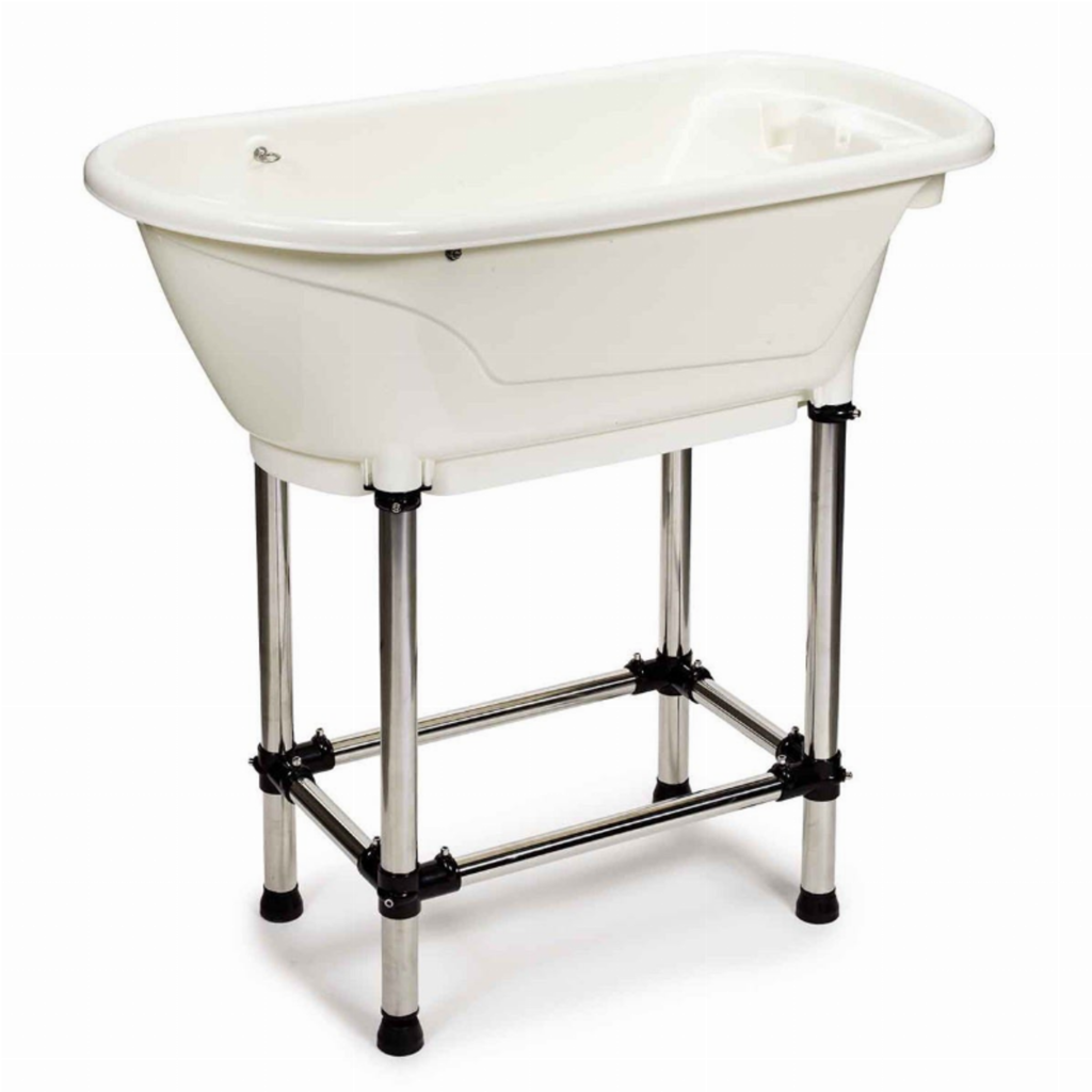 Bathe & Go Grooming Tub Ivory