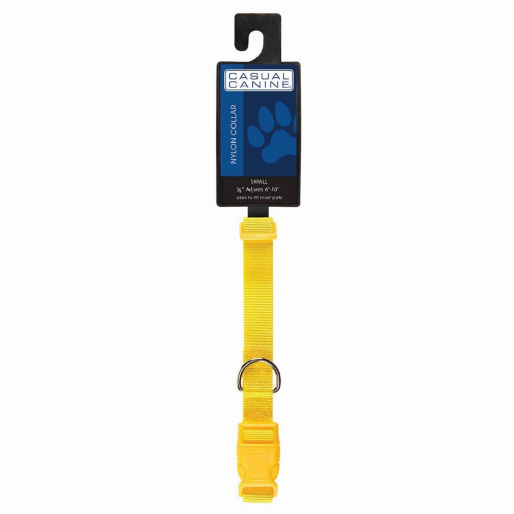 CC Dog Collar 10-16In Ylw