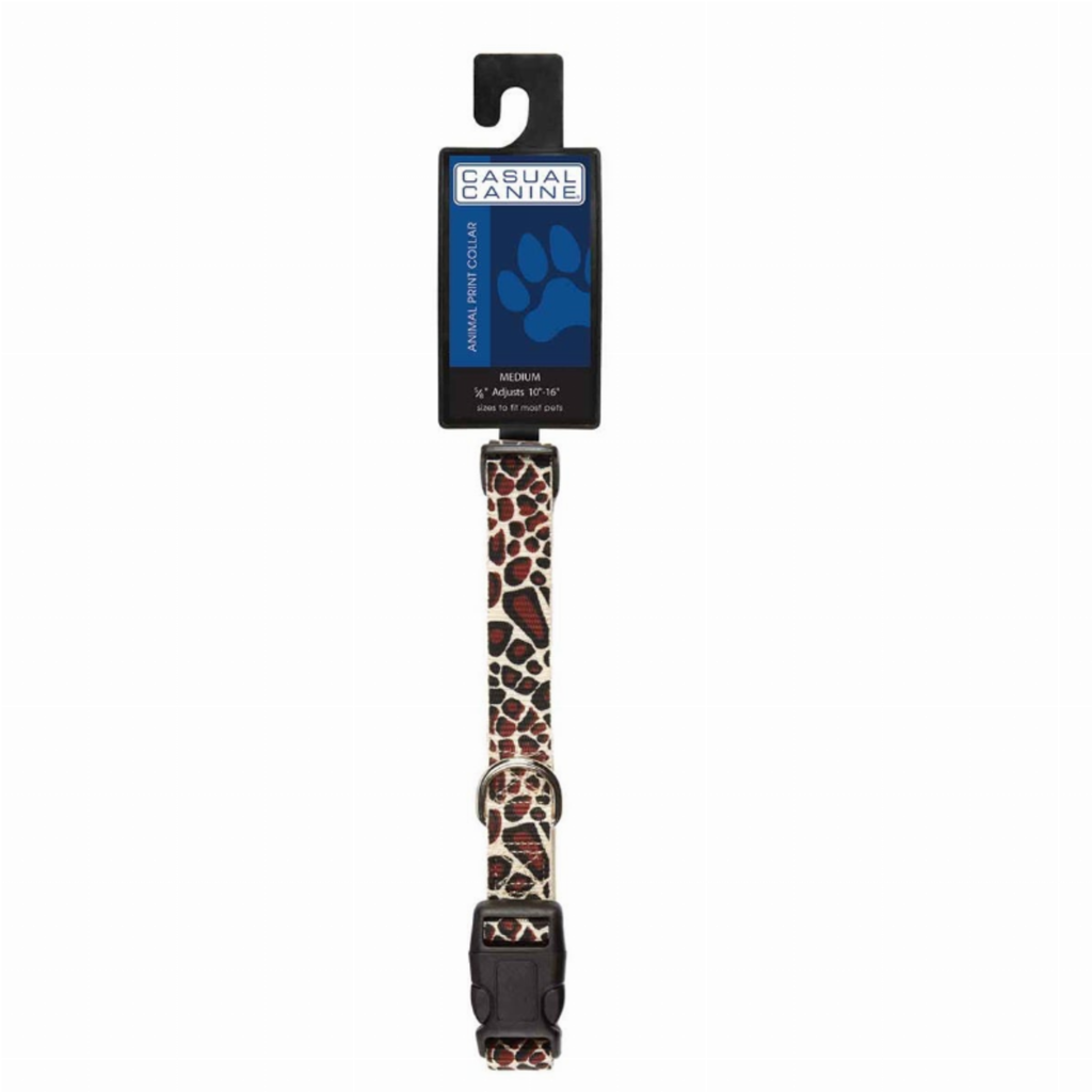CC Animal Print Collar 6-10In Giraffe