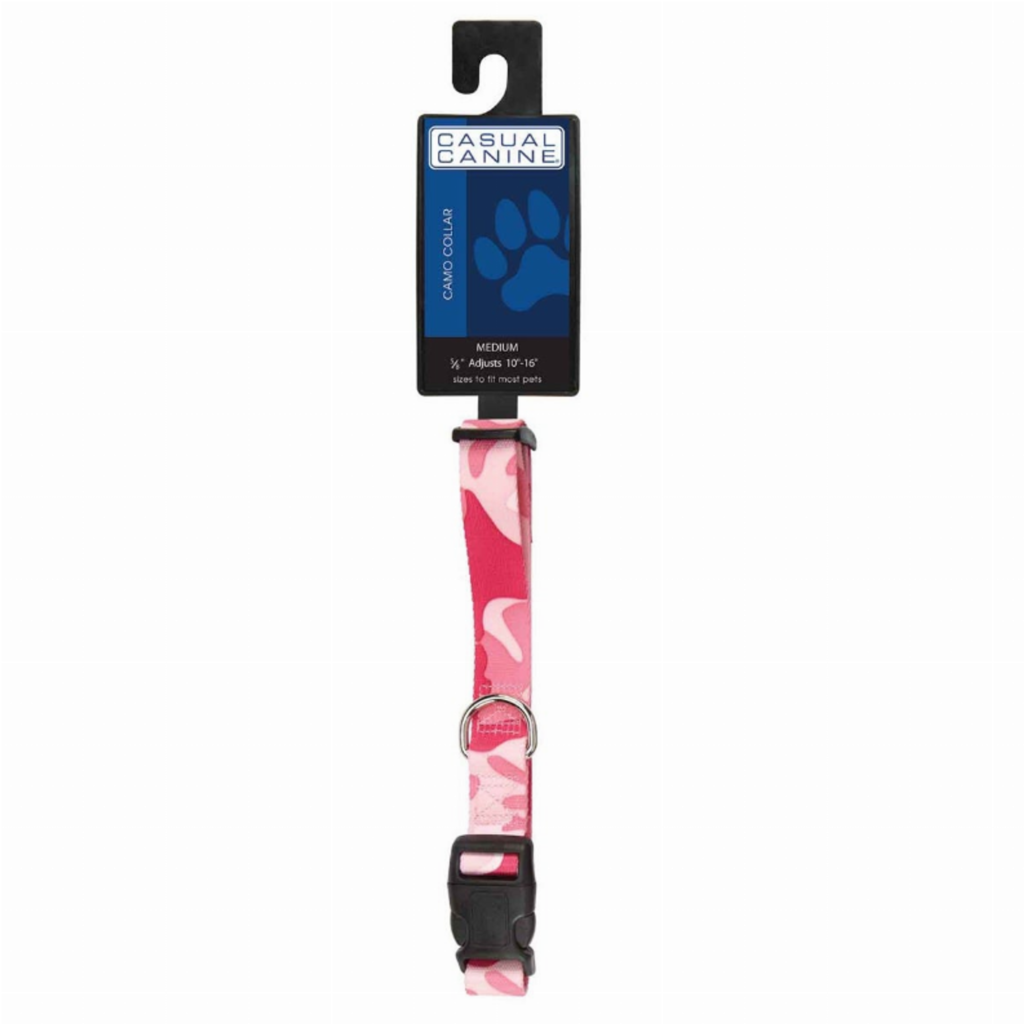 CC Camo Collar 6-10In Pnk