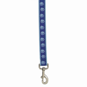 CC TwoTone Pawprint Lead 4Ftx5/8In Blu