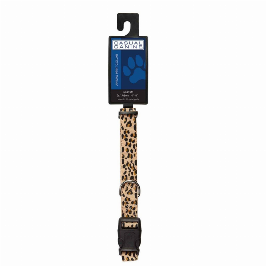 Animal Print Collar 14-20In Cheetah for Dogs