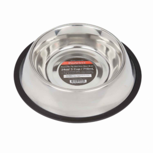 XSuper Hvy NoTip Mirror Bowls for Dogs, size 24oz