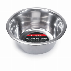 Heavy SS Dish Mirror Finish for Dogs, size 32oz