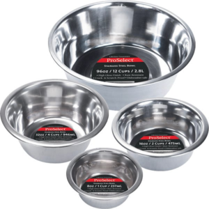 Heavy SS Dish Mirror Finish for Dogs, size 160oz