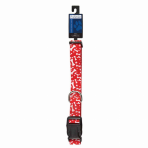 Patterns Collar Bone 10-16In Red for Dogs