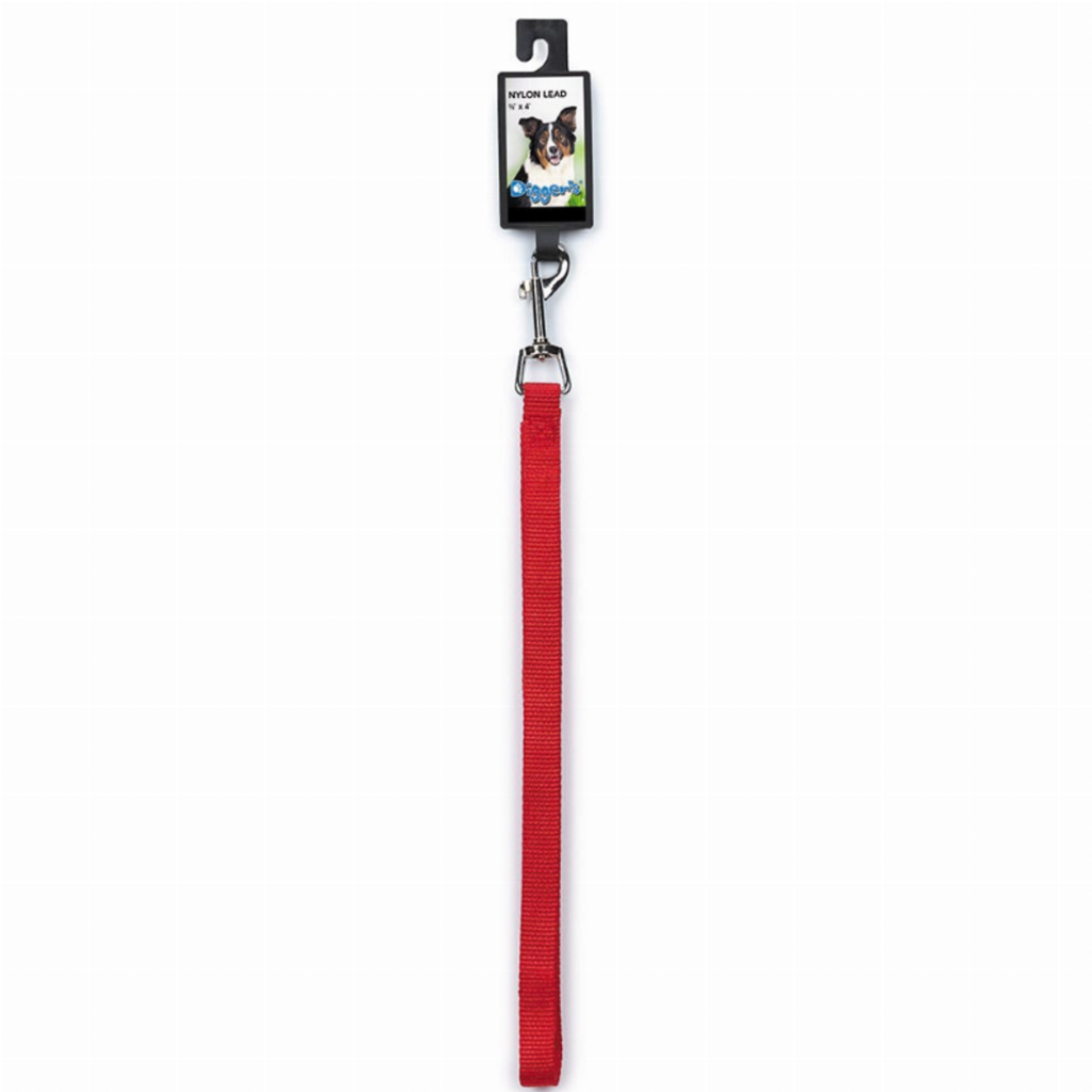 DGR 5/8in Nylon Lead 72in Red