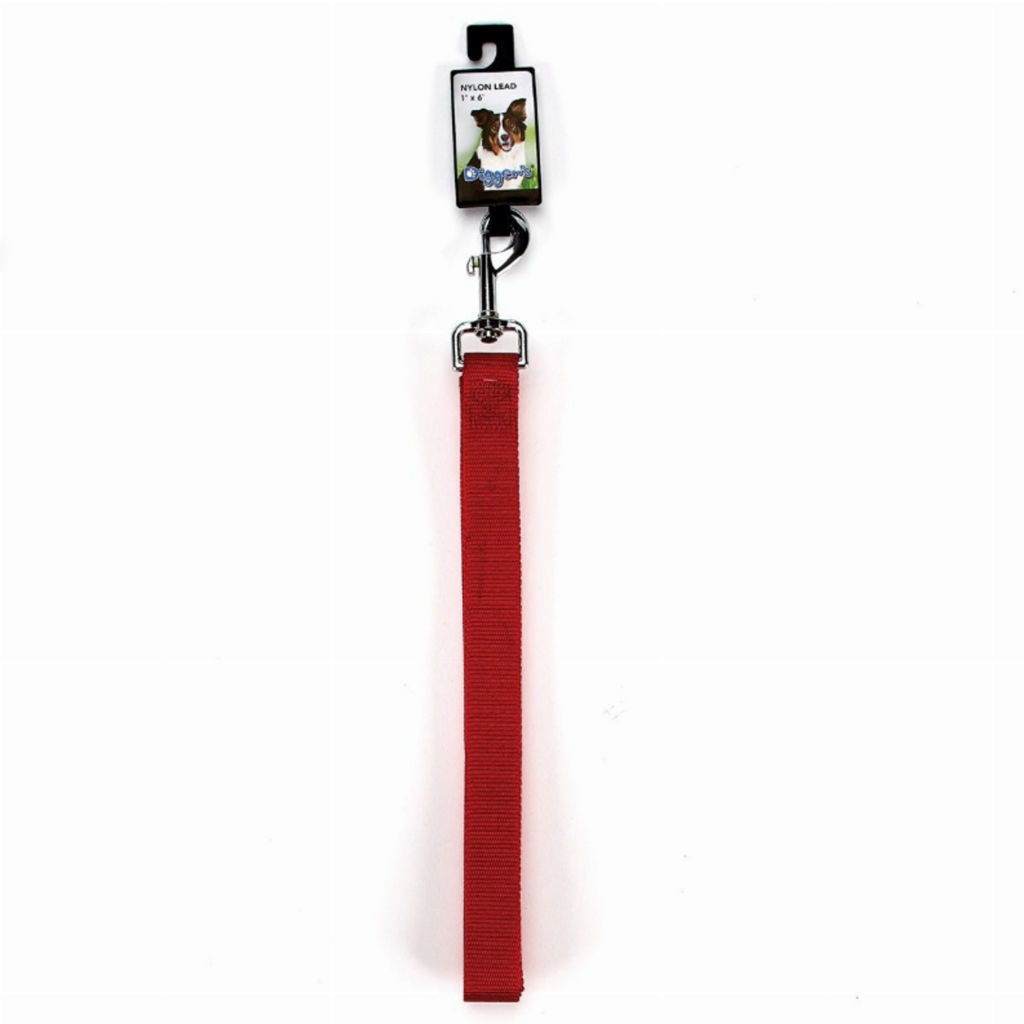DGR 1in Nylon Lead 72in Red