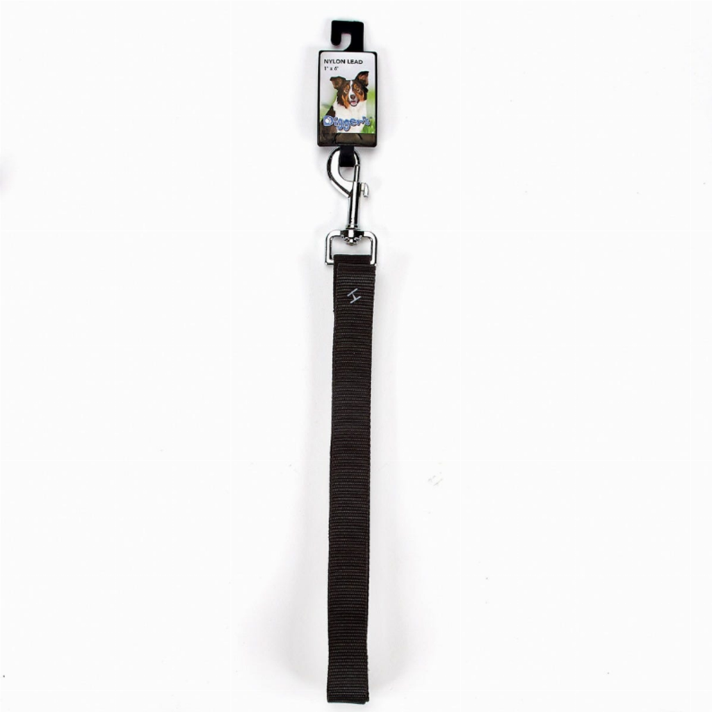 DGR 1in Nylon Lead 72in Black