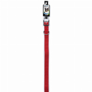 DGR 1in Dbl Nylon Collar 28in Red