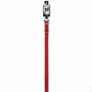 3/4in Nylon Collar 16in Red for Dogs