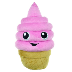Food Junkeez Plush Ice Cream Cone for Dogs, size S