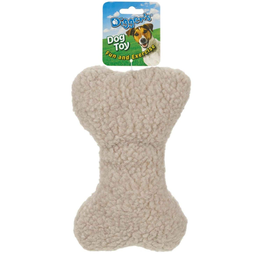 Digger's Bone-Woolly Toy 9in