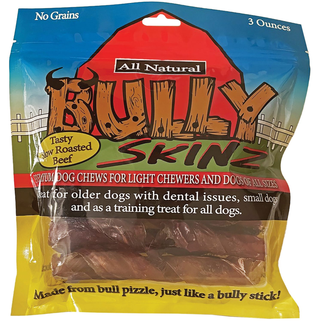 Bull Pizzle Skin - Bully Skinz for Dogs, size 3oz