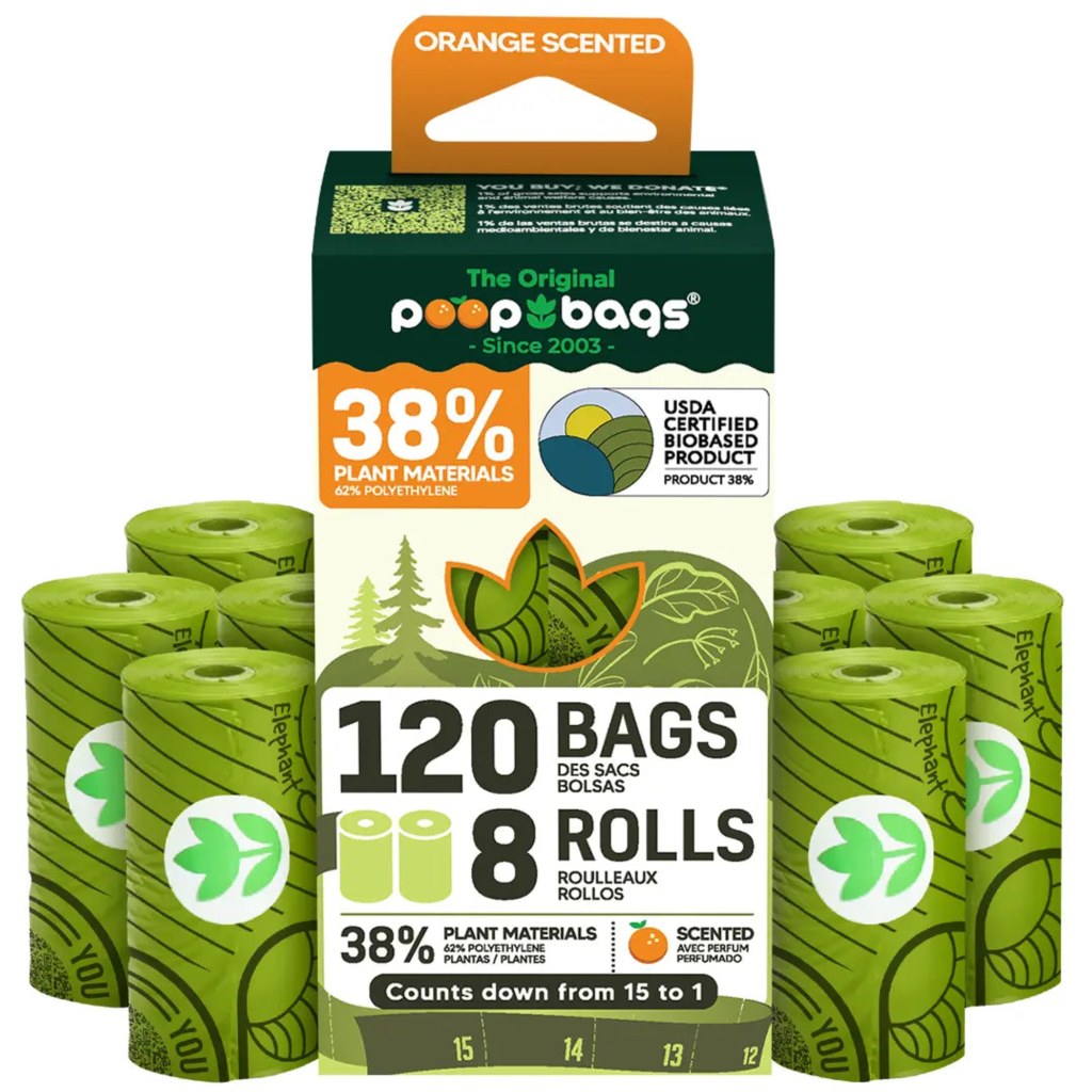 Orange Scented USDA Biobased Rolls for Dogs