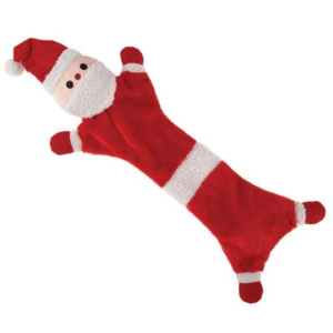 Zanies ZW1223 14 Festive Unstuffies Santa Toy for Dogs