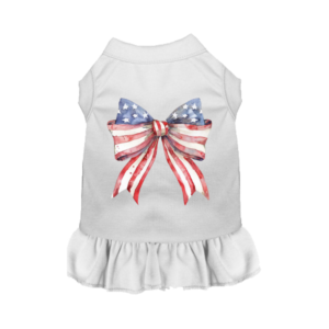 The Star-Spangled Bow Couture Dog Dress