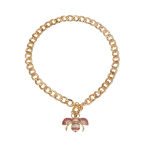Pink Bee Toggle Necklace for Dogs