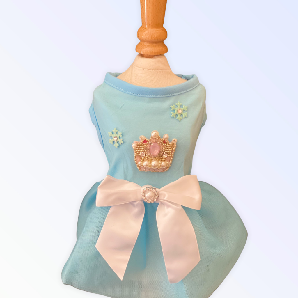 Snow Queen Dress for Dogs