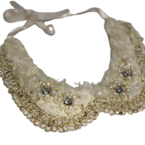 VINTAGE PEARL FLOWER NECKLACE for Dogs
