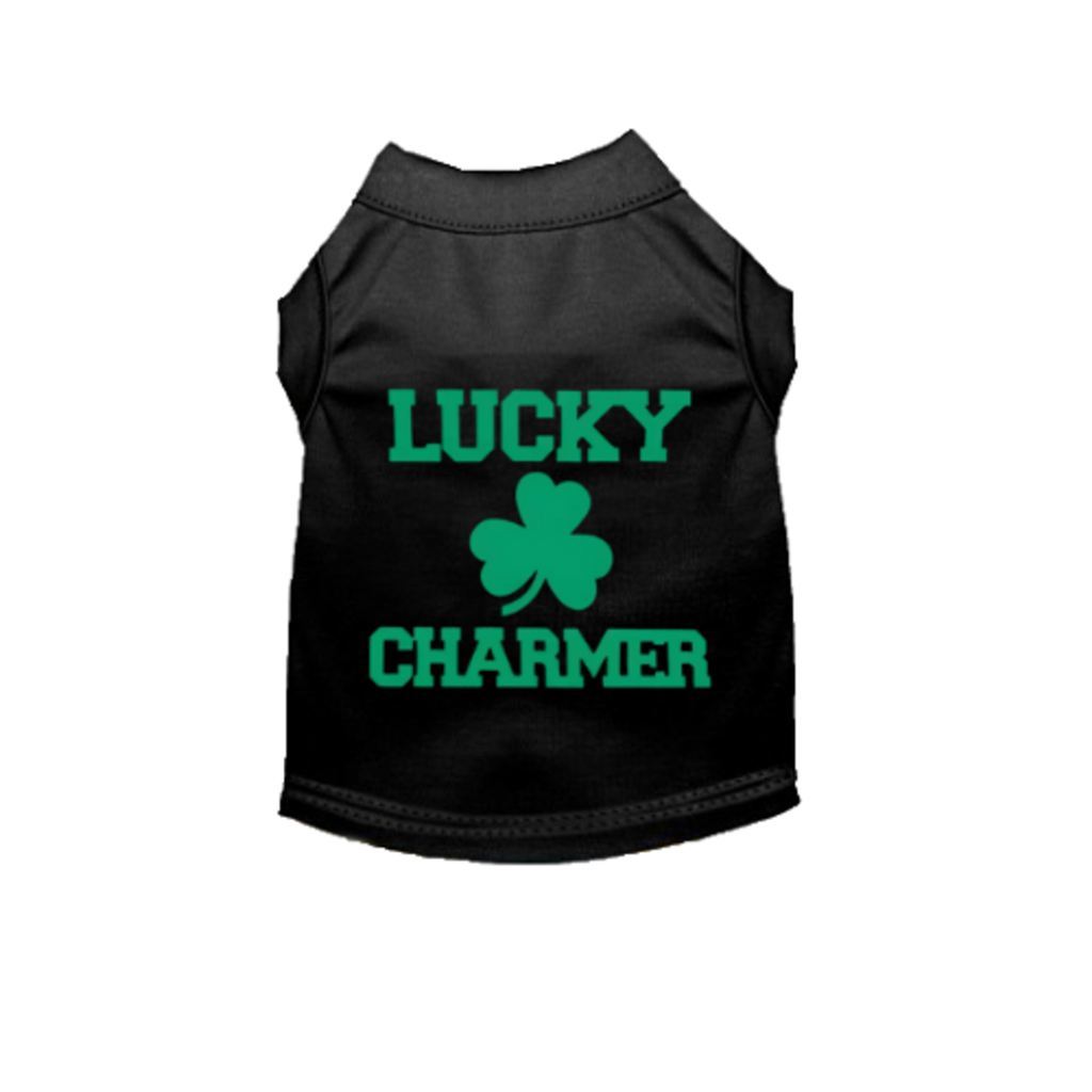 Lucky Charmer St. Patrick's Day Dog Tee