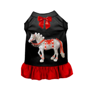 Christmas Horse Dress- Dog Dress