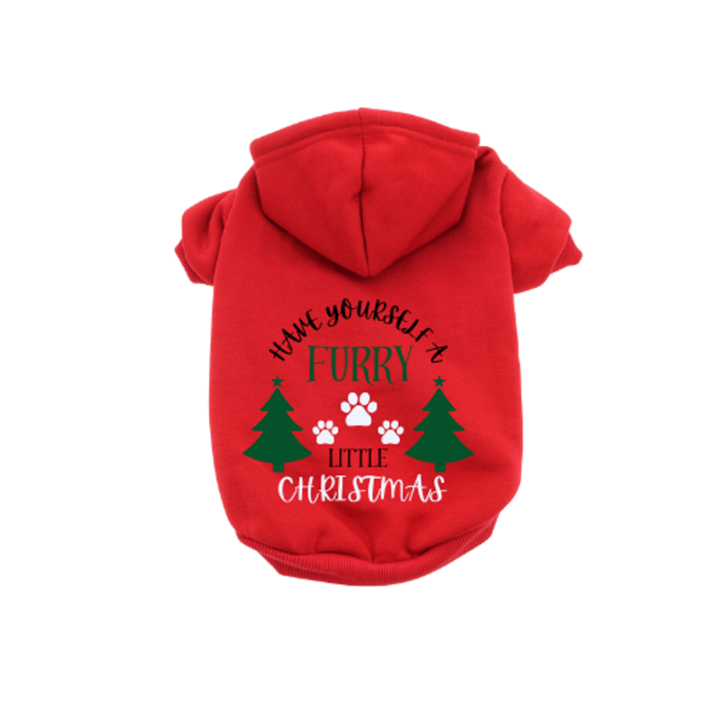 Have Yourself A Furry Little Christmas- Dog Hoodie