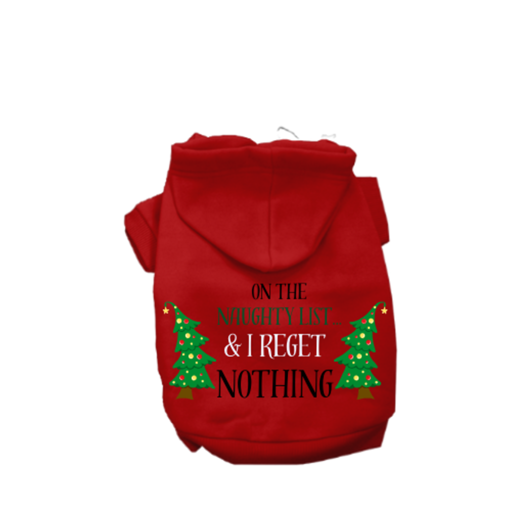 On The Naughty List- Dog Hoodie