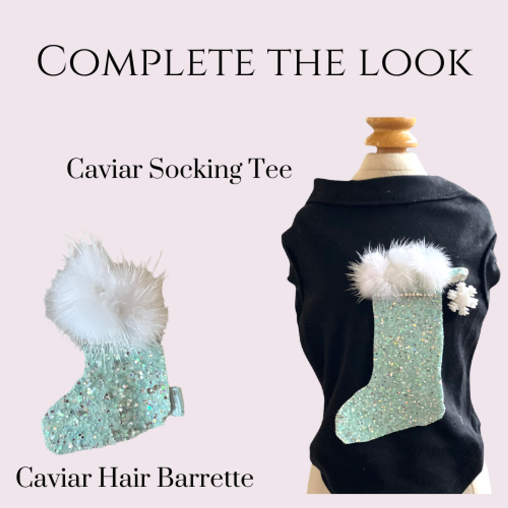Caviar Stocking Tee- Dog Shirt