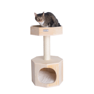 Premium Scots Pine 29″ Cat Tree W Perch Condo