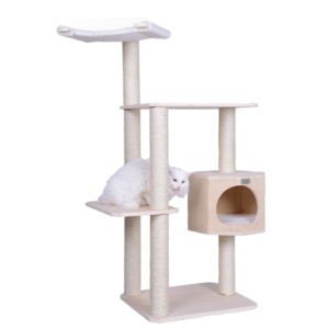 Premium Scots Pine 54-Inch Cat Tree W Three Levels