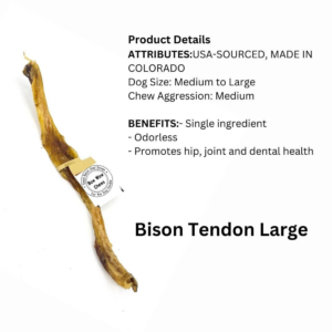 Colorado Bison Tendon Large for Dogs
