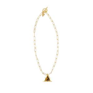 Infinity Triangle Necklace Gold for Dogs