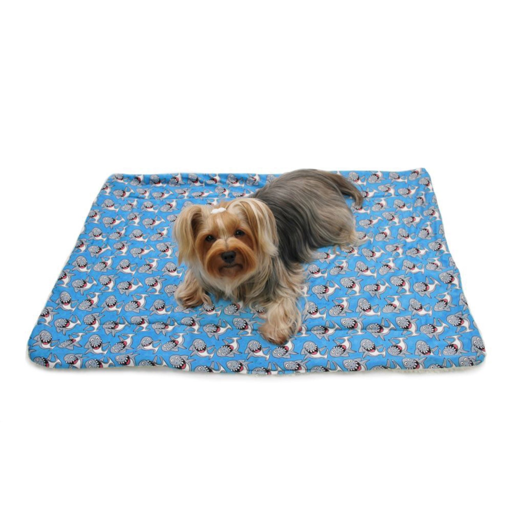 Ultra Soft Minky/Plush Silly Sharks Blanket for Dogs, style 2