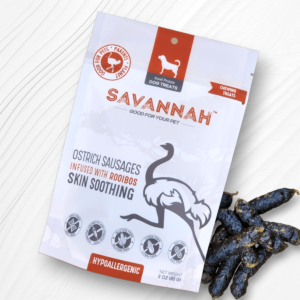Ostrich Sausages Rooibos : Delicious, Skin-Soothing Treat Dogs