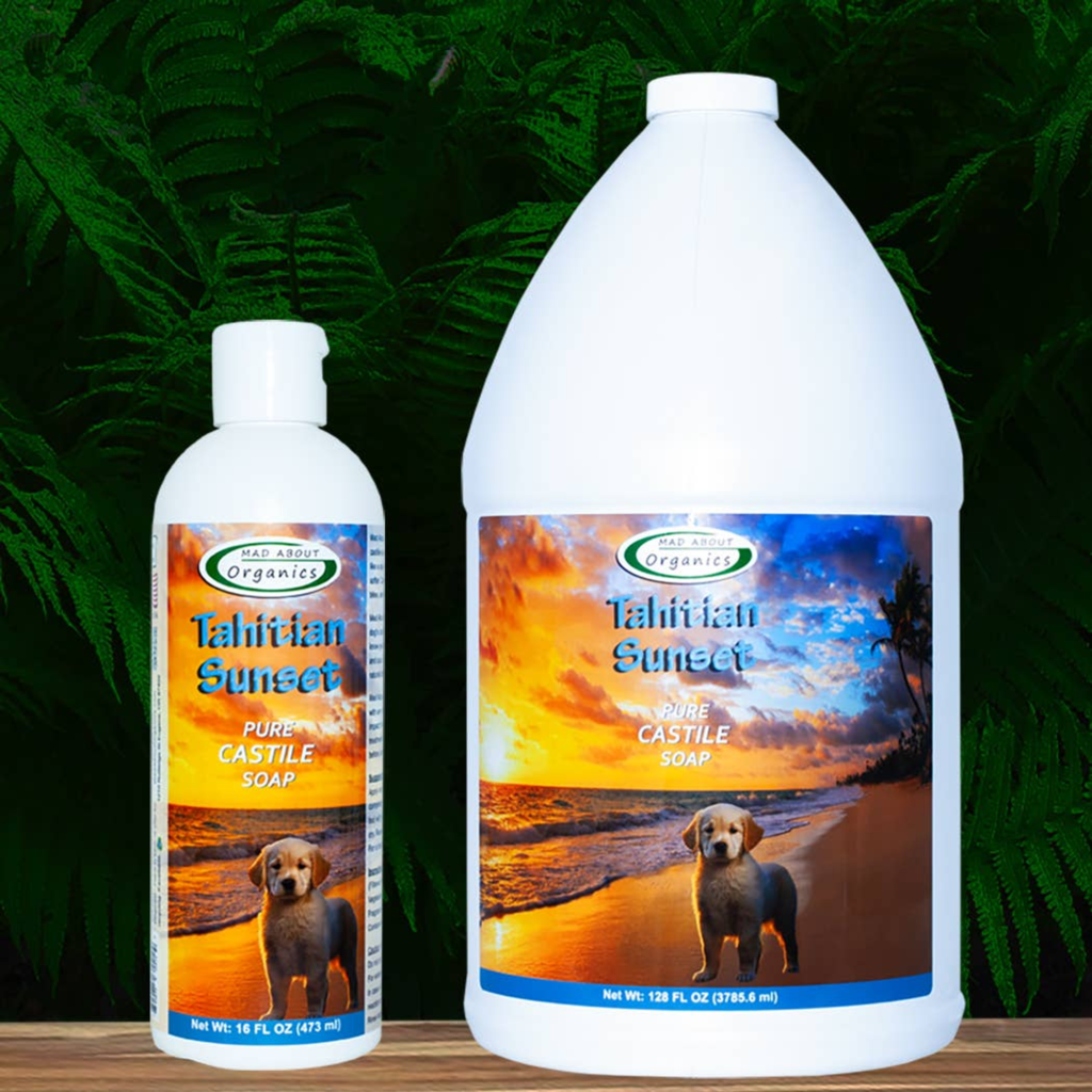 Tahitian Sunset Castile Soap Formulated for Dogs