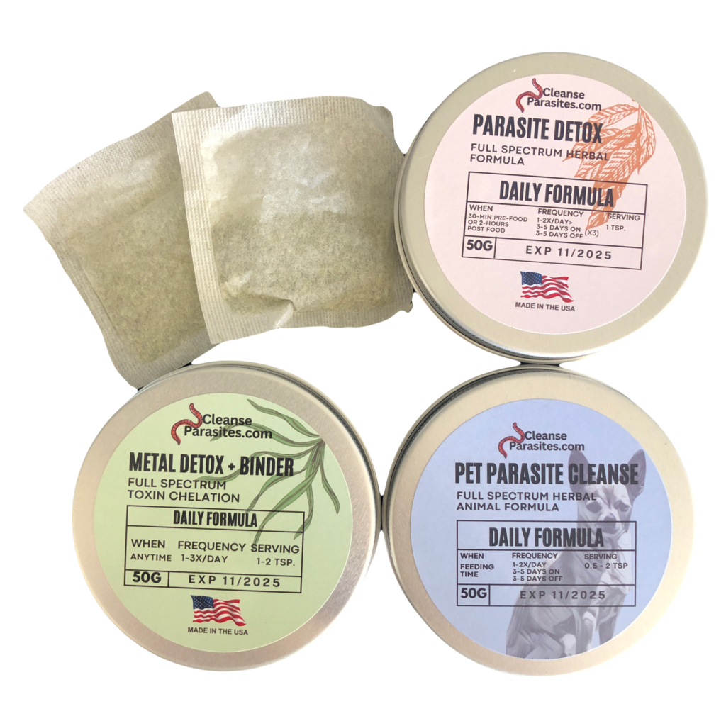 Parasite Cleanse, Metal Micro-Plastics Detox Binder, Pet Dewormer