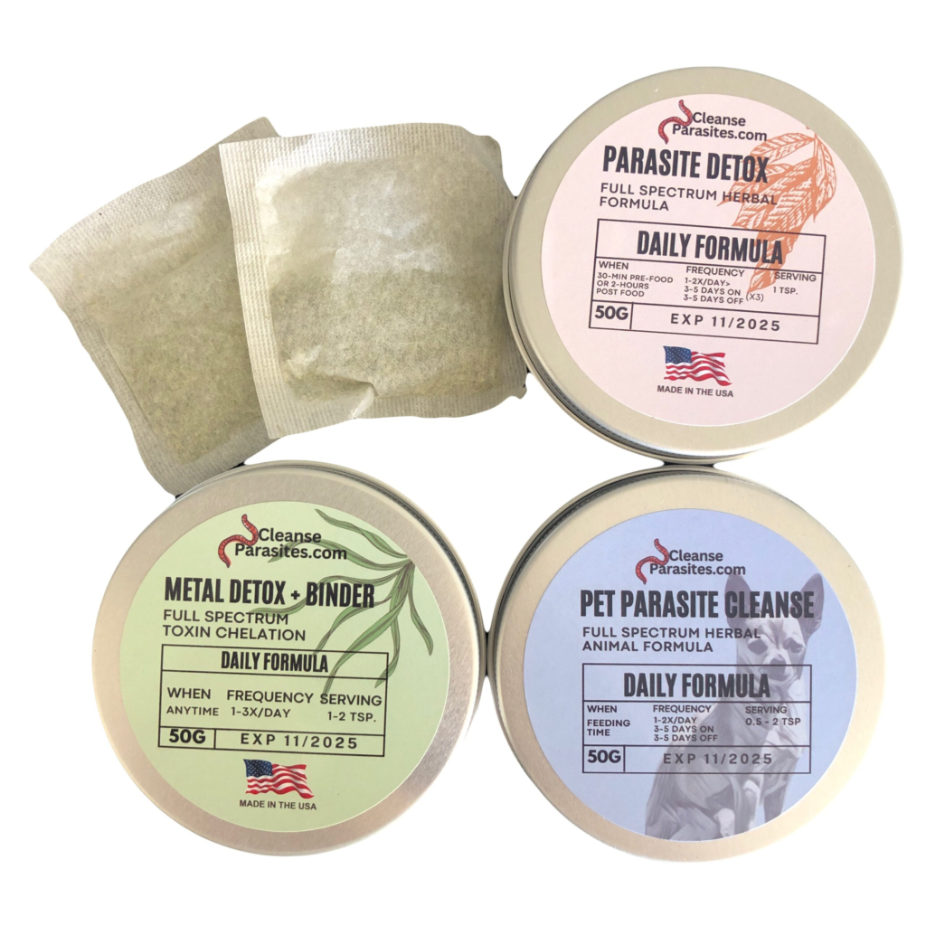 Parasite Cleanse + Metal Micro-Plastics Detox Binder + Natural Pet Dewormer - Bundle 2
