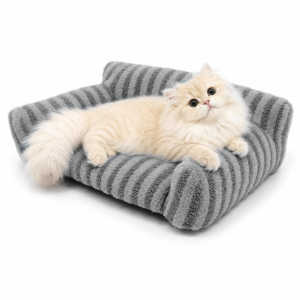LFC PETS Foldable Couch Dog & Cat Bed with Removable Cover