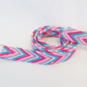 Pink Handmade Wayuu Pet Leash