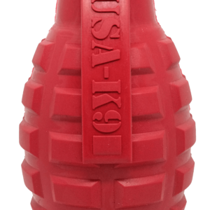 USA-K9 Grenade Durable Rubber Chew Toy & Treat Dispenser