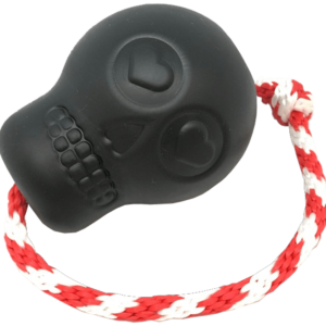 USA-K9 Magnum Skull - Black Magnum Rubber Chew Toy for Extreme Chewers