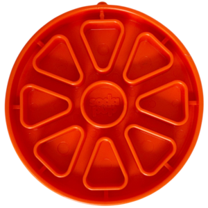 Citrus Softie eTray Shallow Slow Feeder Dog Bowl
